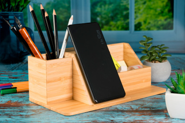 Logo trade corporate gifts image of: Desk organizer LUBLIN